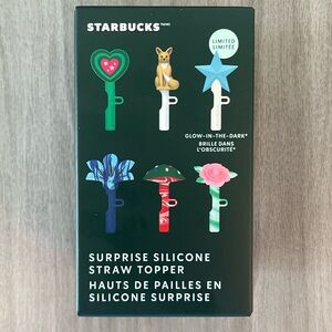 💚NWT💚 Starbucks Surprise Silicone Straw Topper Mystery Box